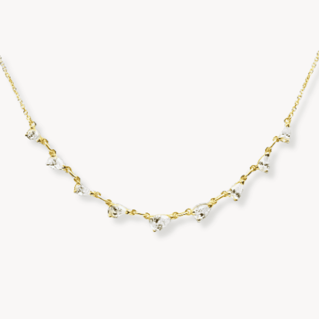 Anastasia Micro Pear Necklace